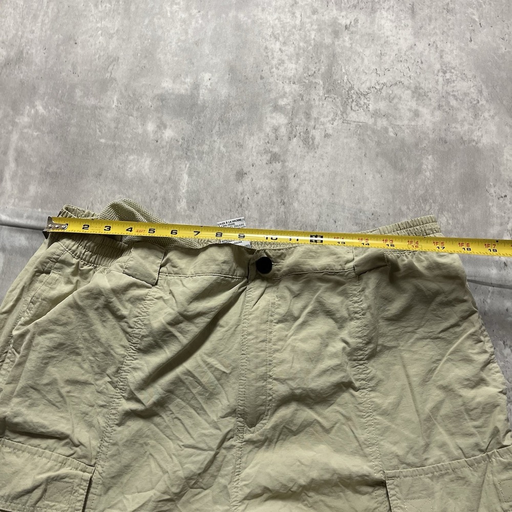 Columbia Pants Mens 32 Beige Convertible Ripstop Cargo Nylon Outdoor Xl 32 Fish - Picture 5 of 10